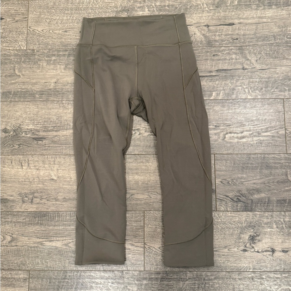 Olive Green Lulu Leggings